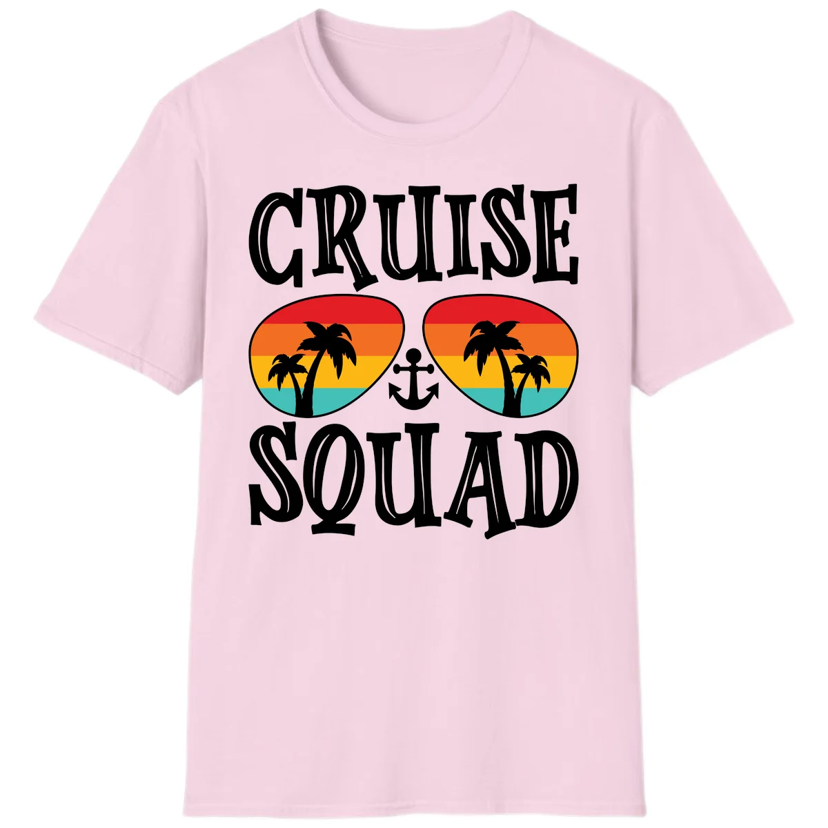 Cruise Squad Sunglasses T-Shirt in Light Pink