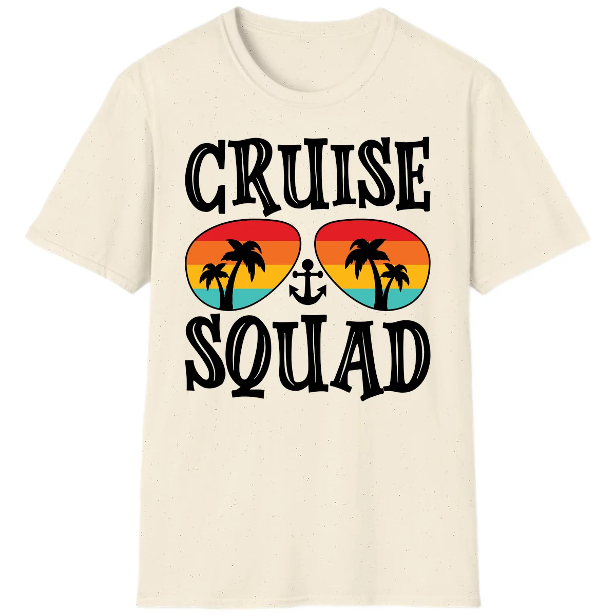 Cruise Squad Sunglasses T-Shirt in Natural