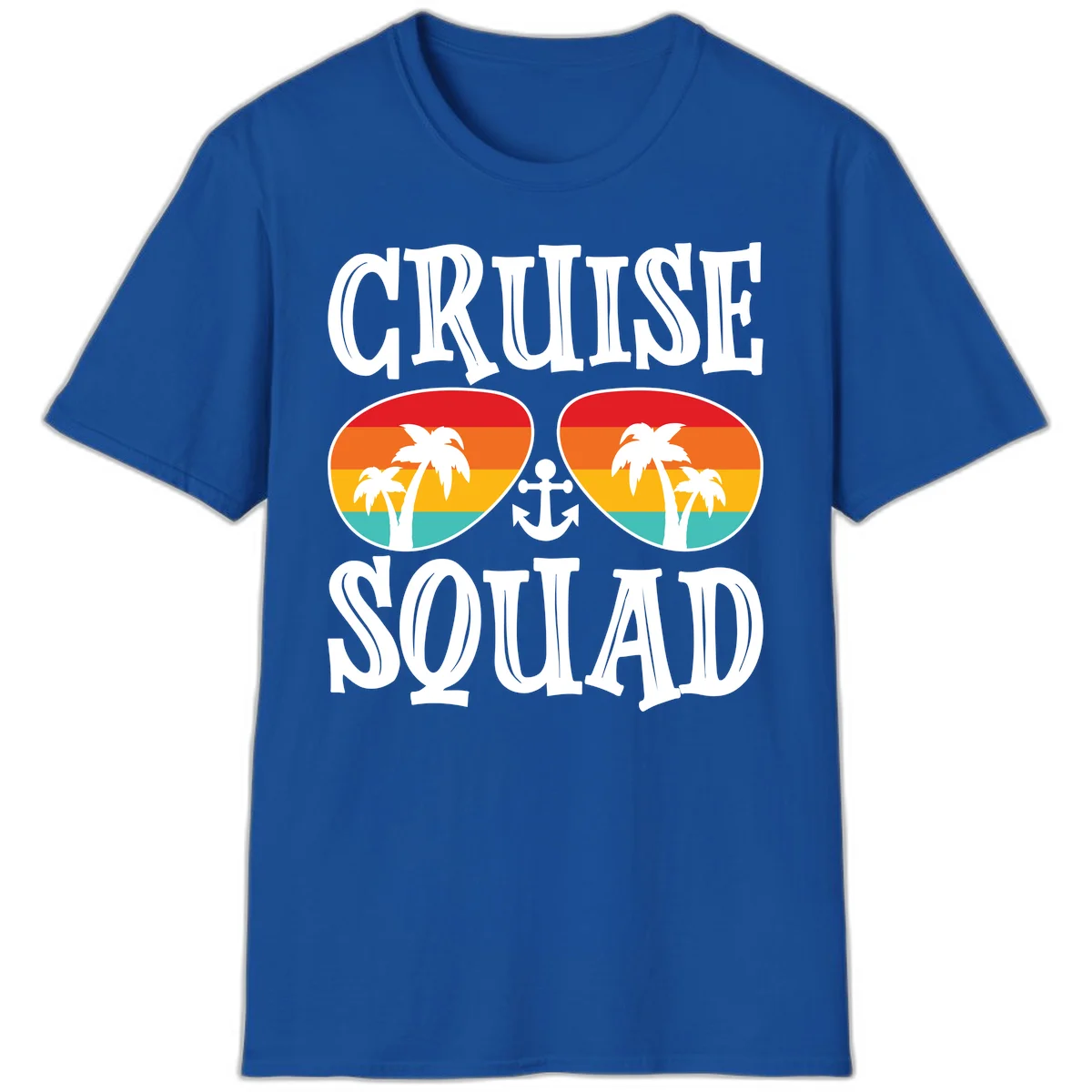 Cruise Squad Sunglasses T-Shirt in Royal