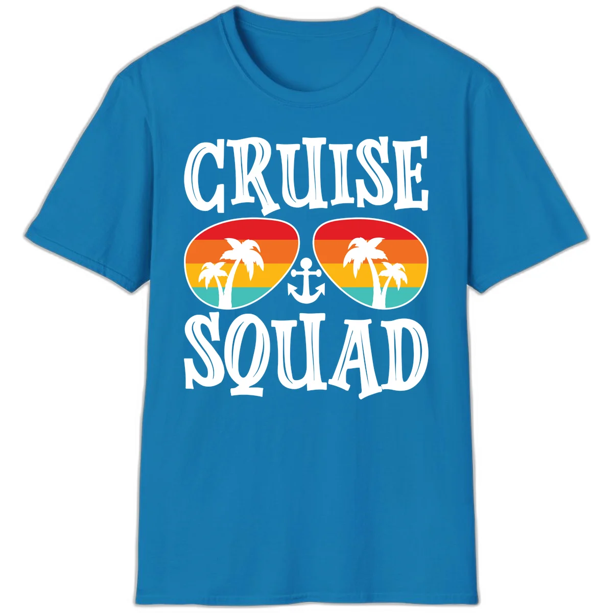 Cruise Squad Sunglasses T-Shirt in Sapphire