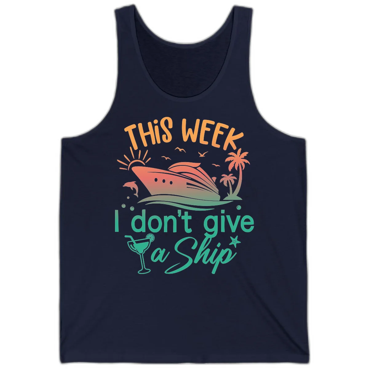 This Week I Don't Give A Ship Tank in Navy