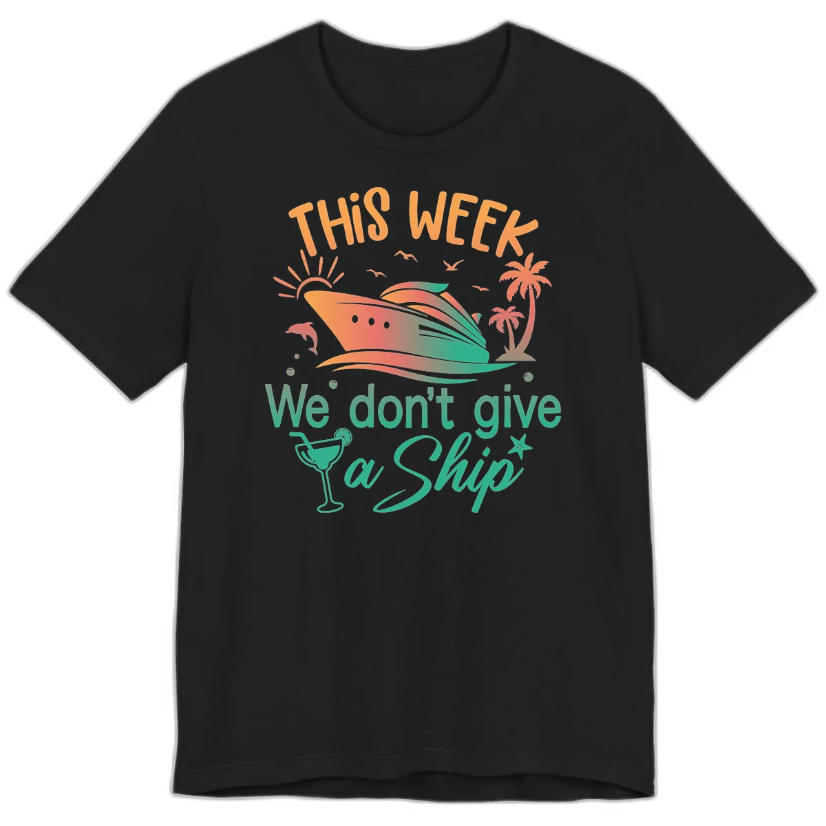 This Week We Don't Give A Ship Premium T-Shirt in Black