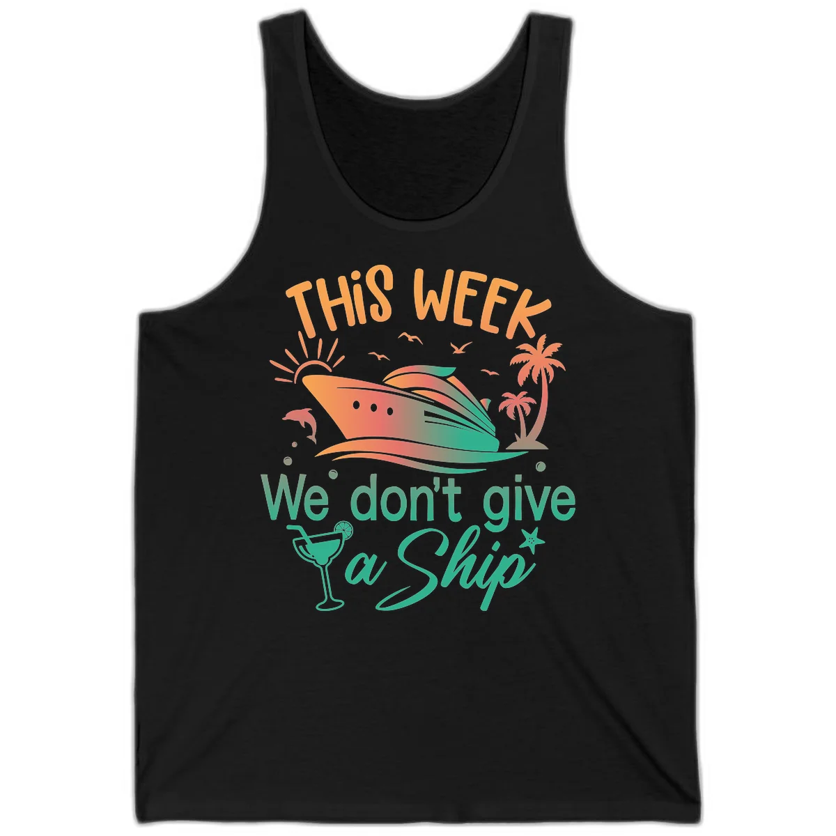 This Week We Don't Give A Ship Tank in Black
