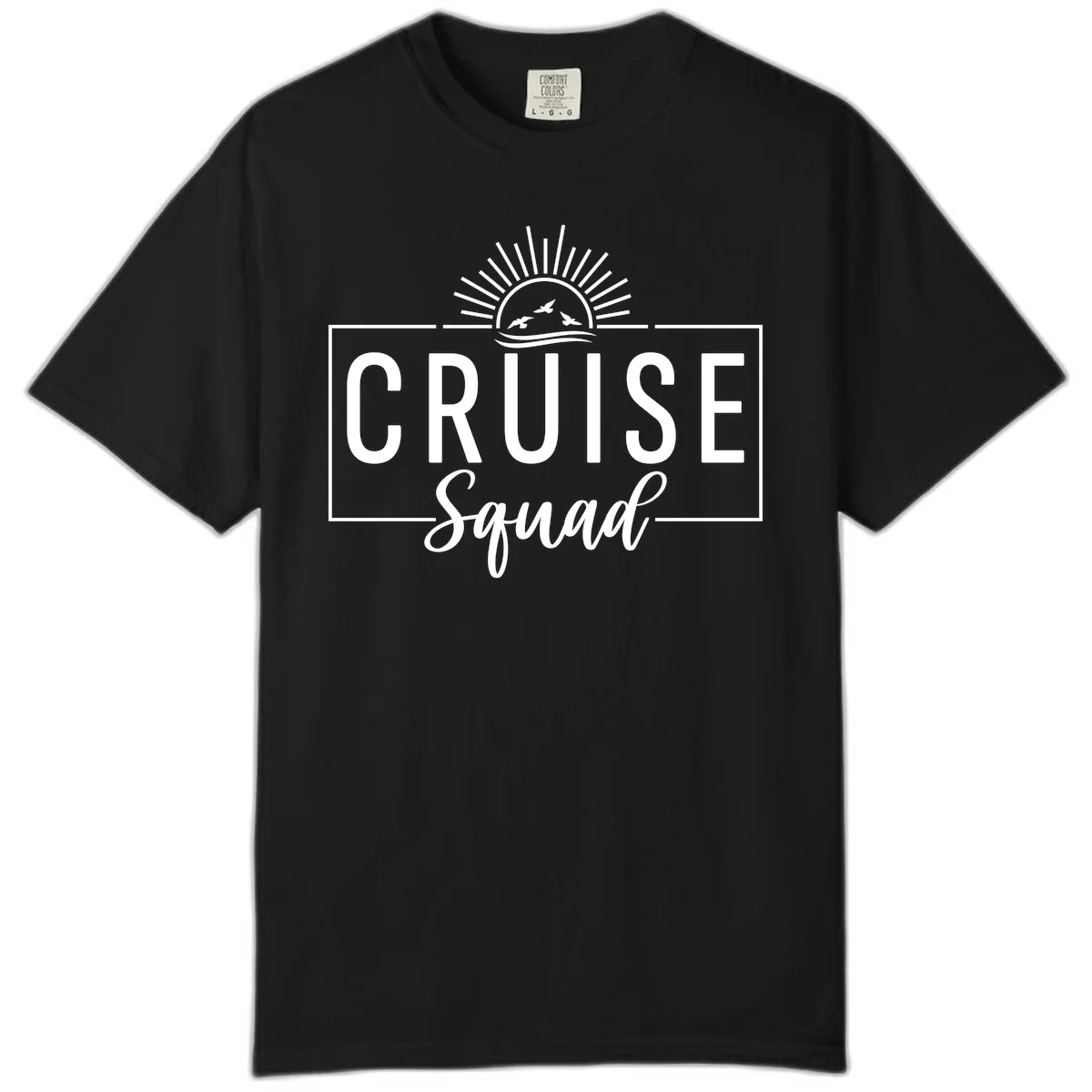 Cruise Squad Sunrise Comfort Color in Black