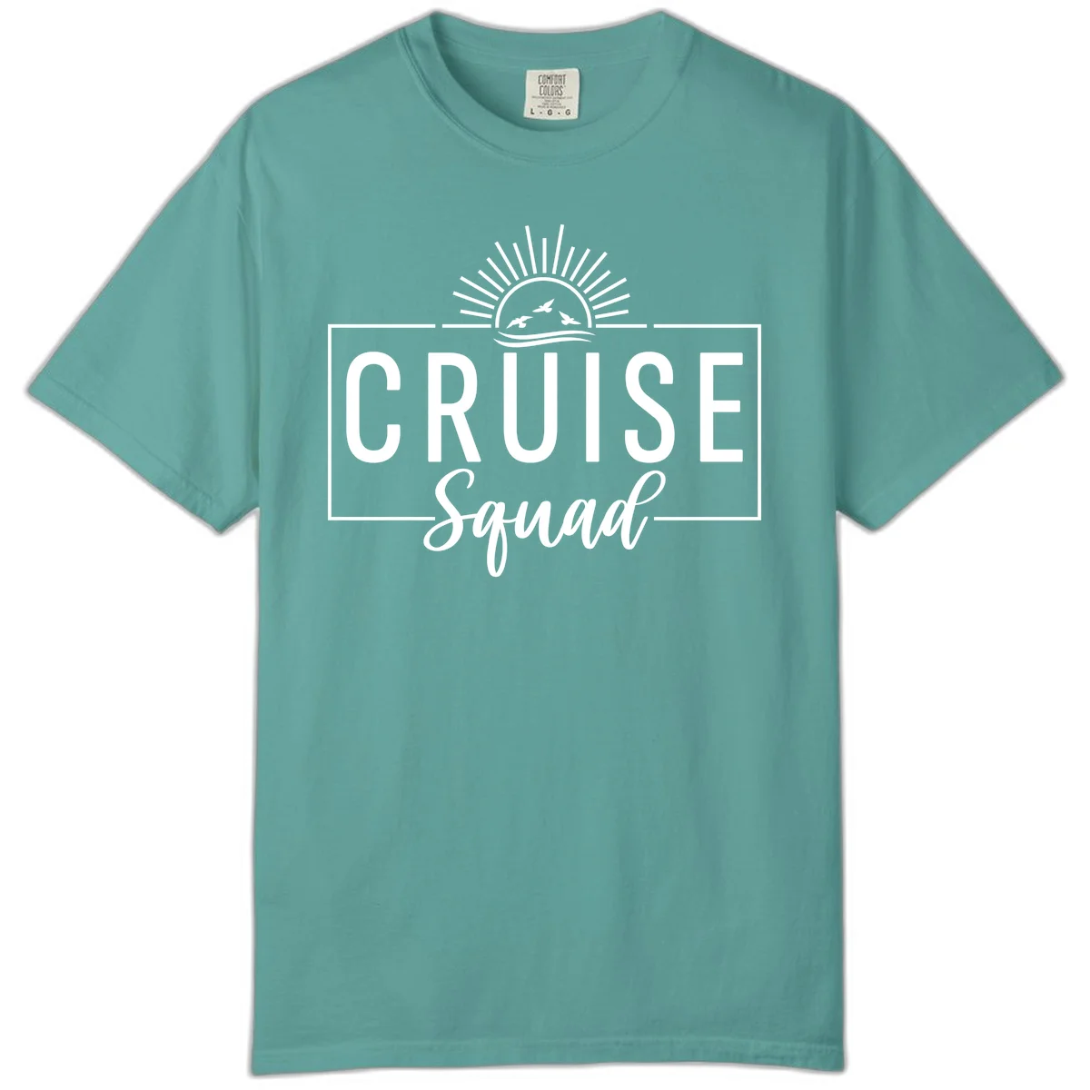 Cruise Squad Sunrise Comfort Color in Seafoam