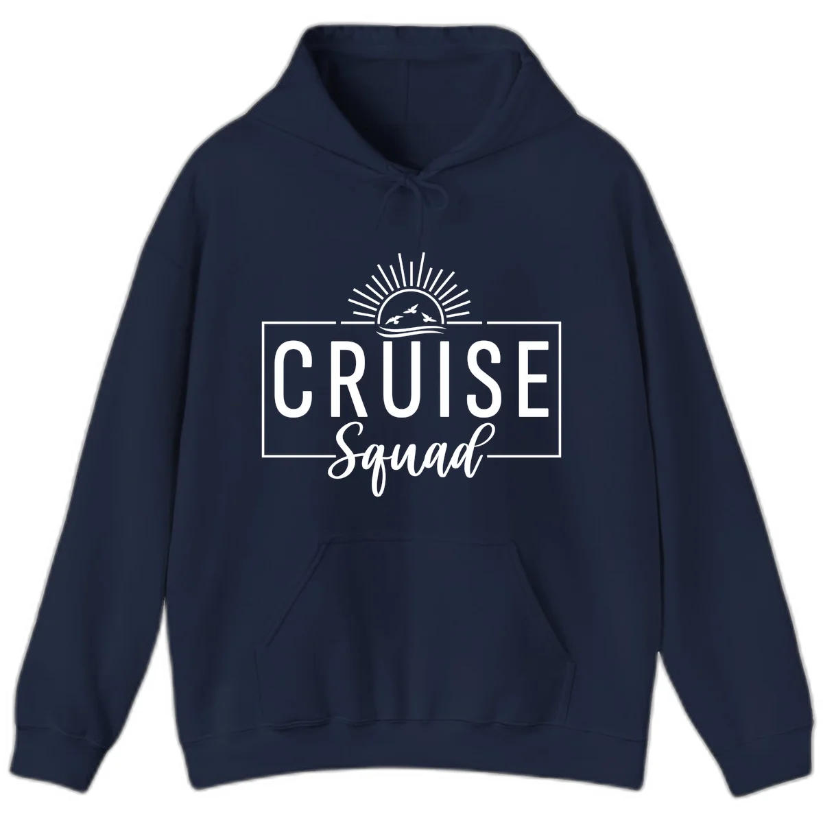 Cruise Squad Sunrise Hoodie in Navy