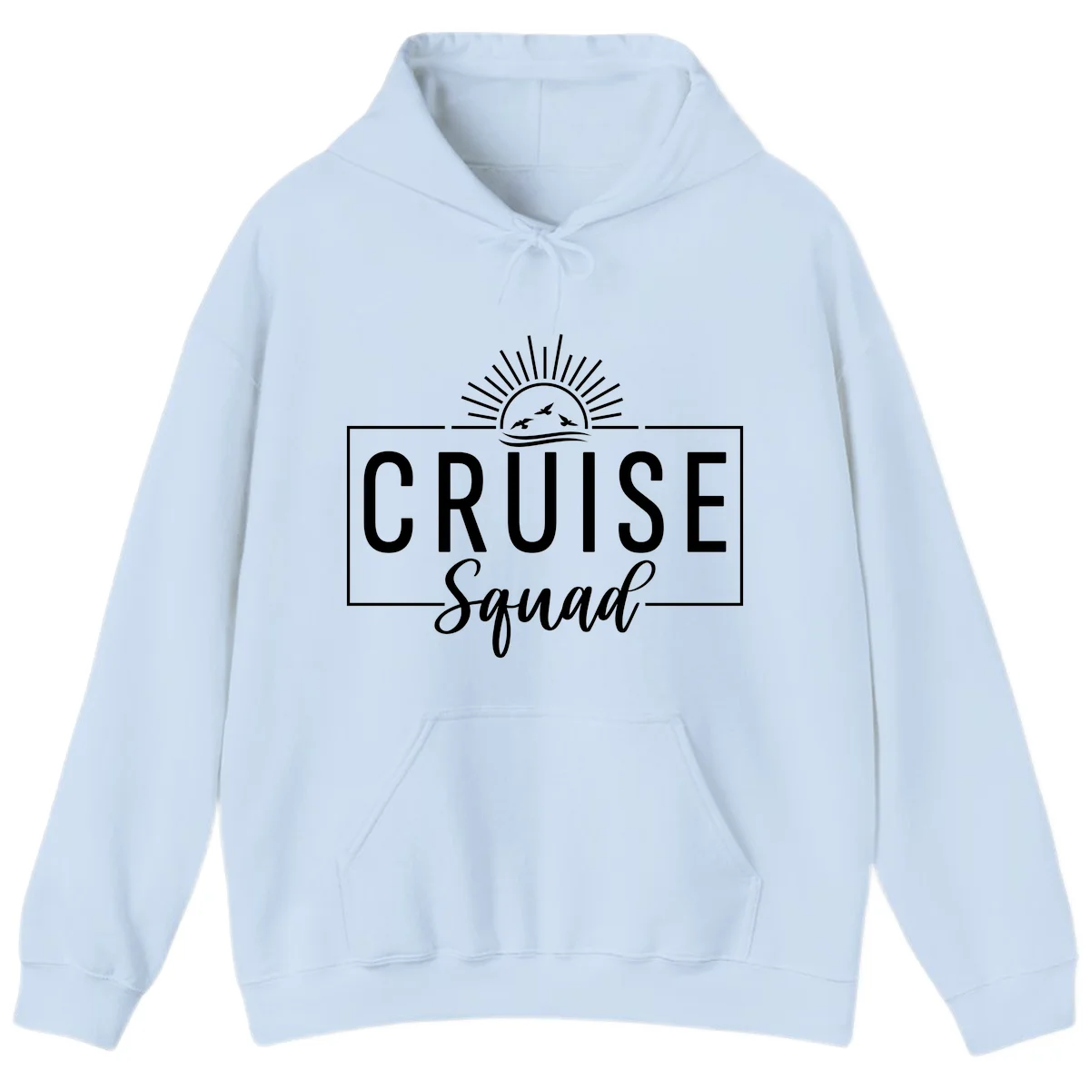 Cruise Squad Sunrise Hoodie in Light Blue