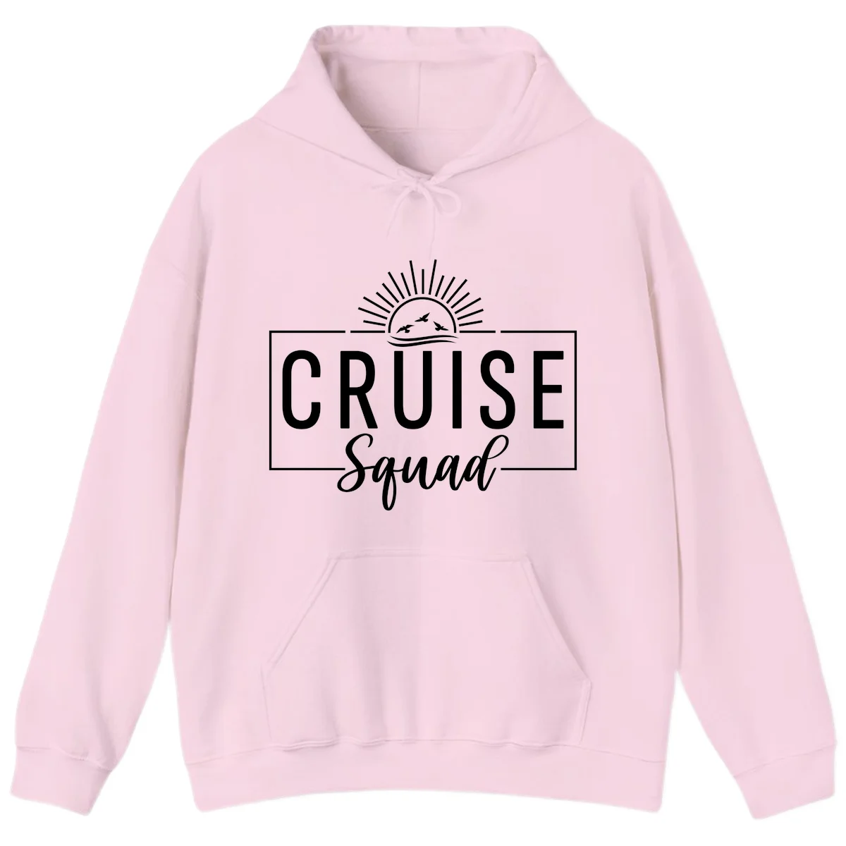 Cruise Squad Sunrise Hoodie in Light Pink