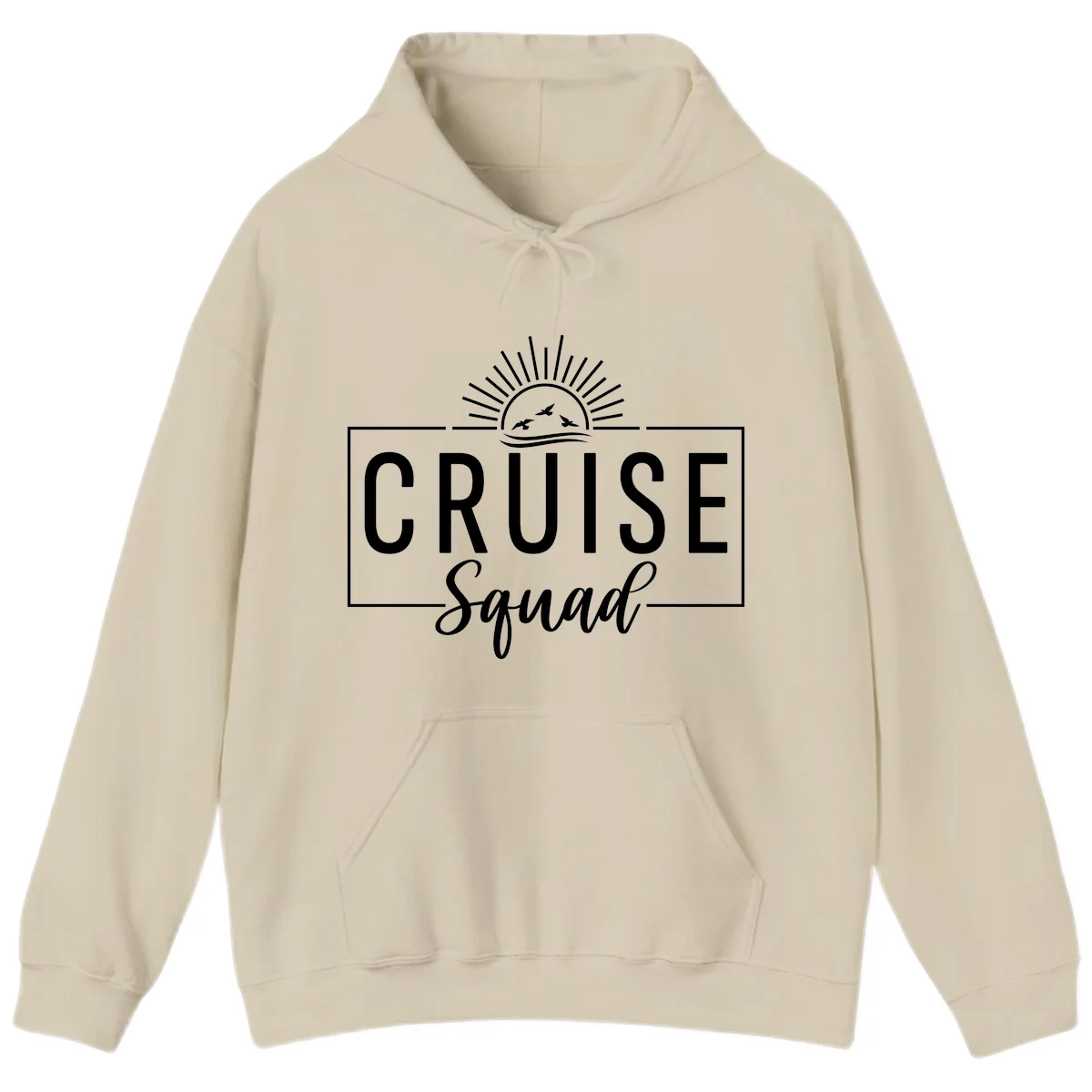 Cruise Squad Sunrise Hoodie in Sand