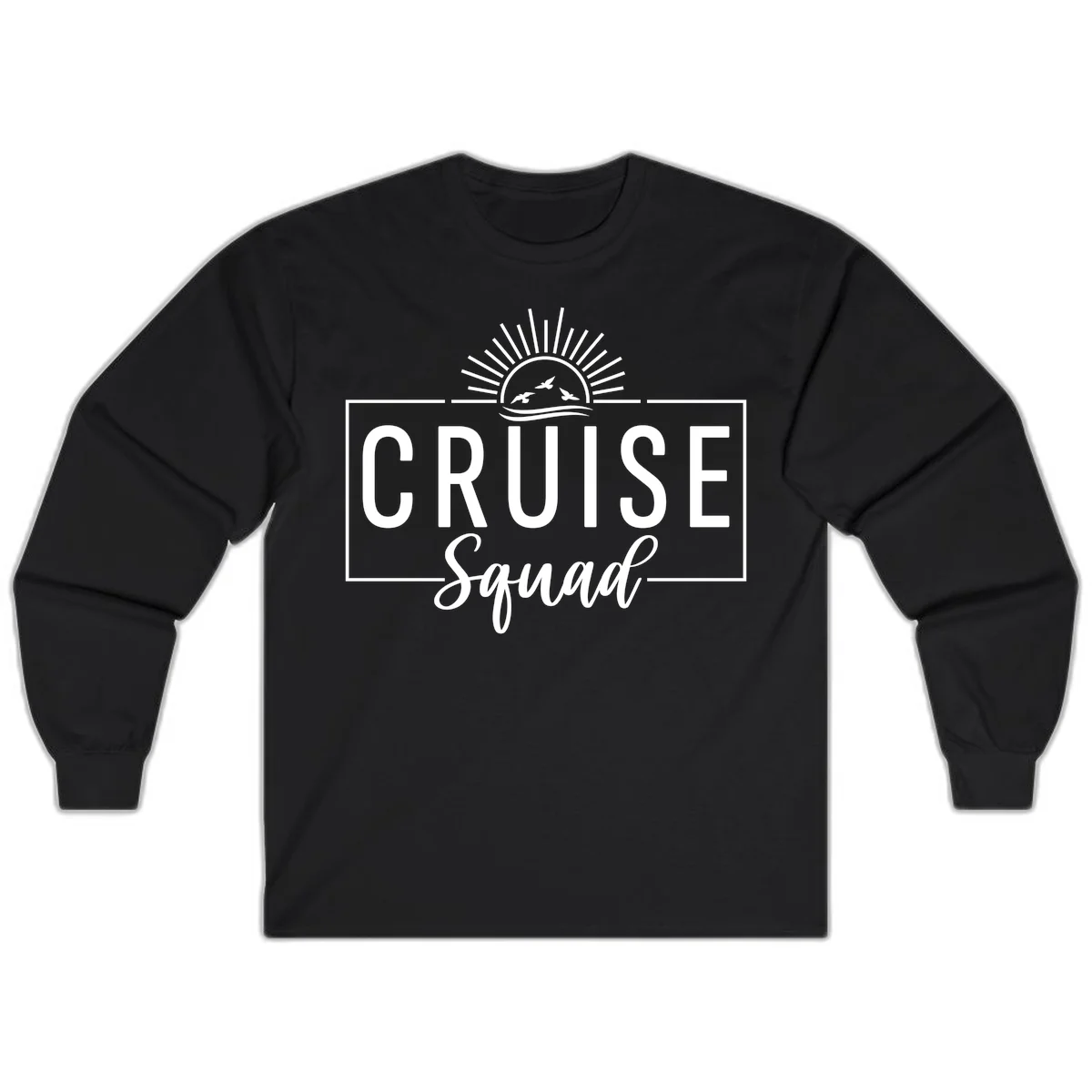 Cruise Squad Sunrise Long Sleeve in Black