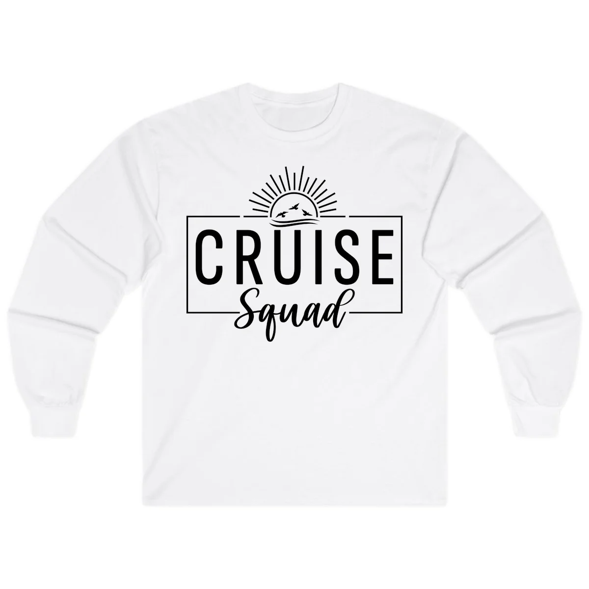 Cruise Squad Sunrise Long Sleeve in White