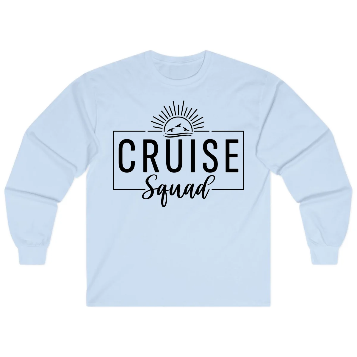 Cruise Squad Sunrise Long Sleeve in Light Blue