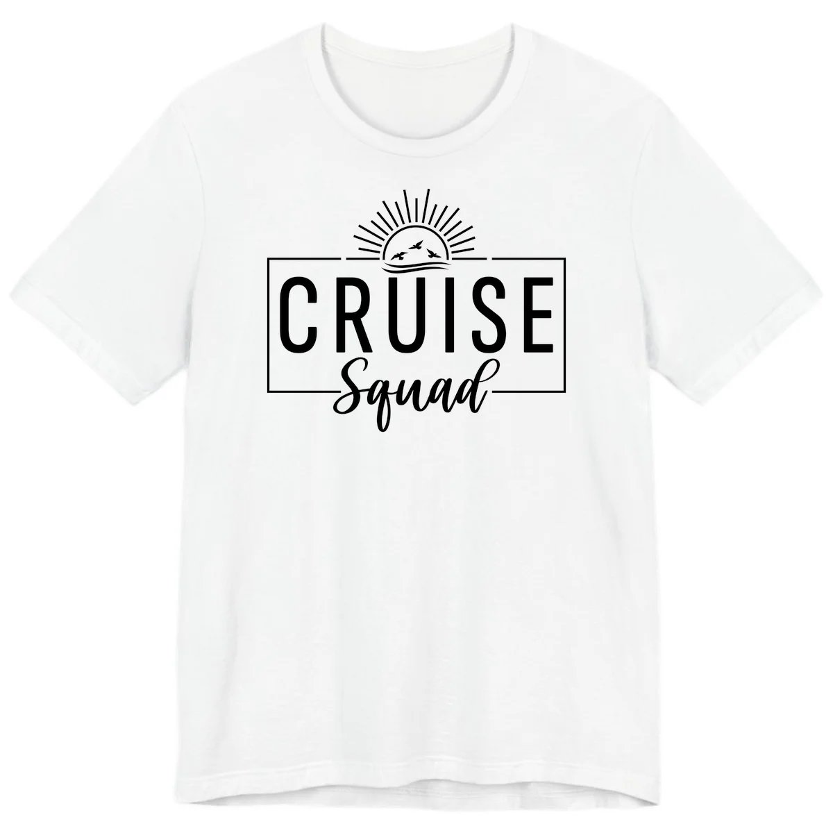 Cruise Squad Sunrise Premium T-Shirt in White