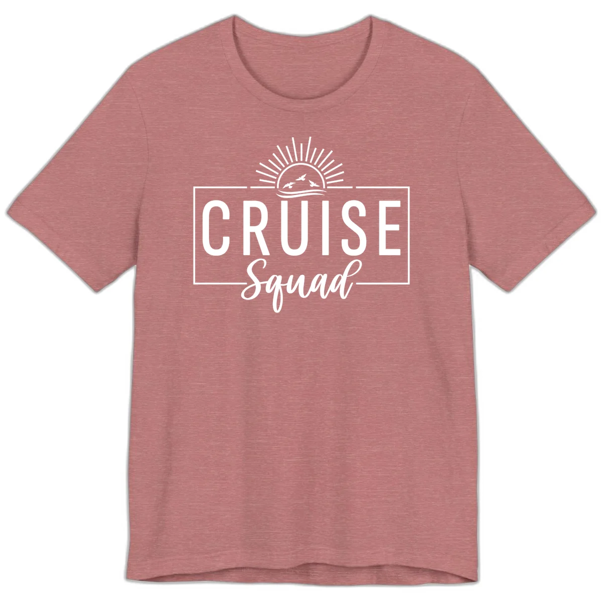 Cruise Squad Sunrise Premium T-Shirt in Heather Mauve