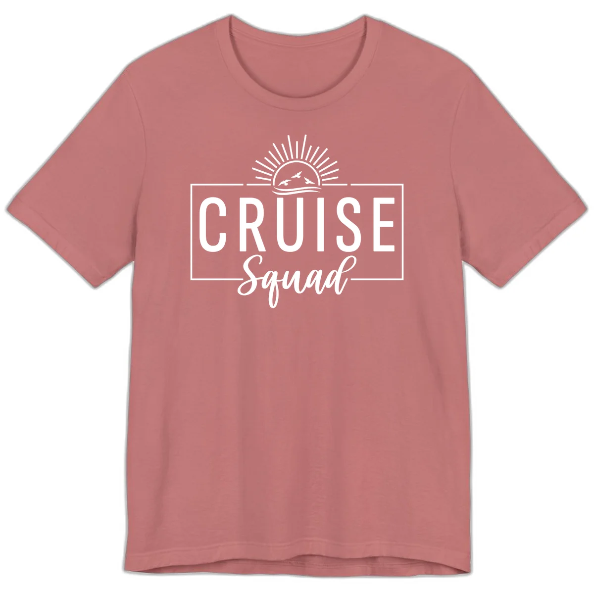 Cruise Squad Sunrise Premium T-Shirt in Mauve