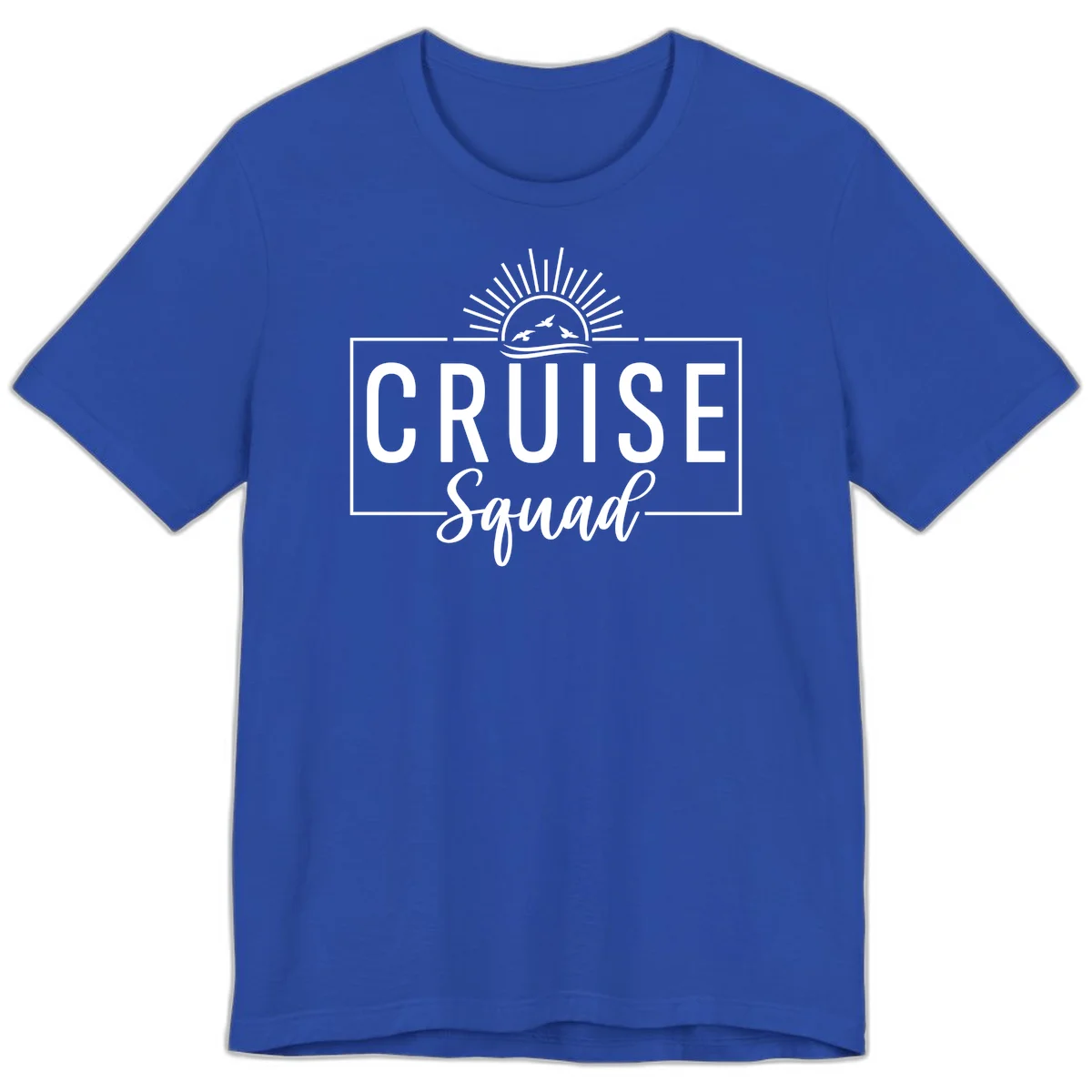 Cruise Squad Sunrise Premium T-Shirt in True Royal