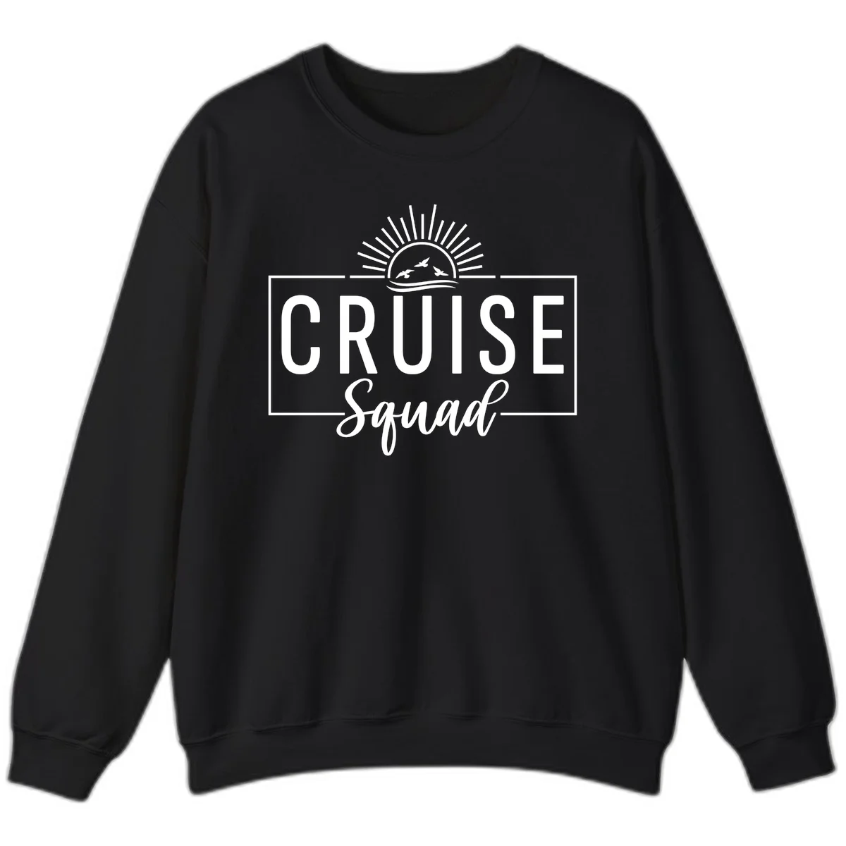 Cruise Squad Sunrise Sweatshirt in Black