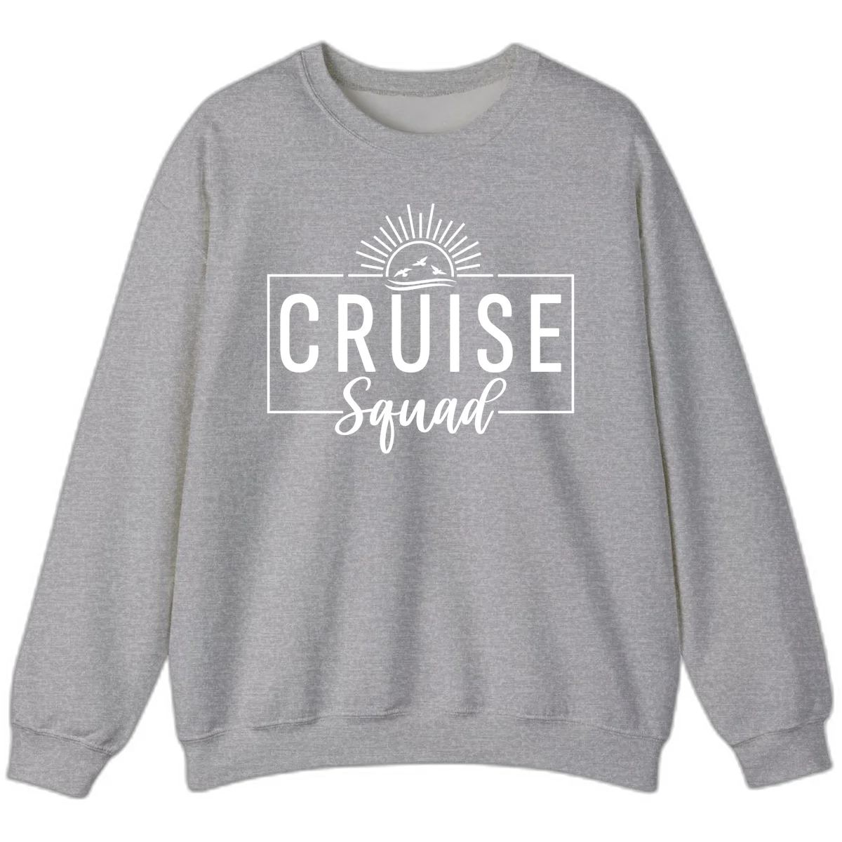 Cruise Squad Sunrise Sweatshirt in Sport Grey