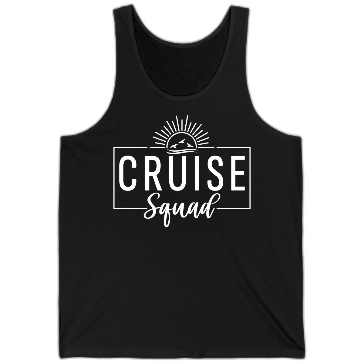 Cruise Squad Sunrise Tank in Black