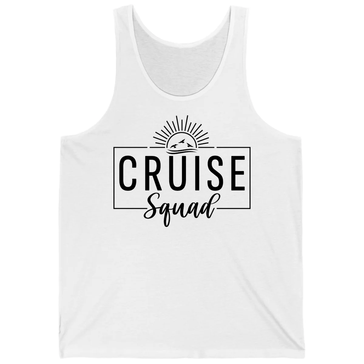 Cruise Squad Sunrise Tank in White