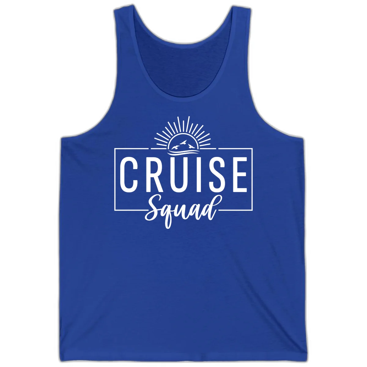 Cruise Squad Sunrise Tank in True Royal