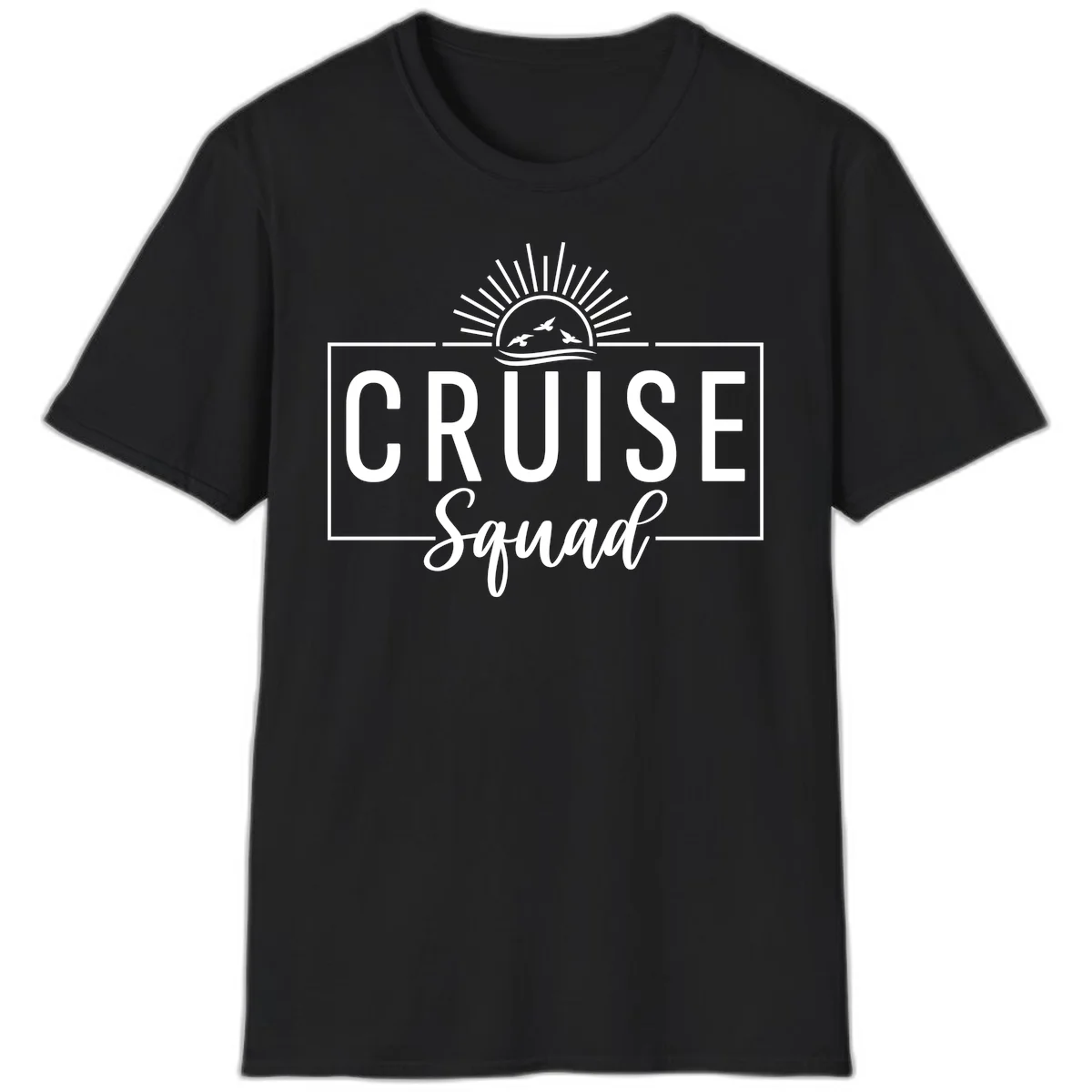 Cruise Squad Sunrise T-Shirt in Black