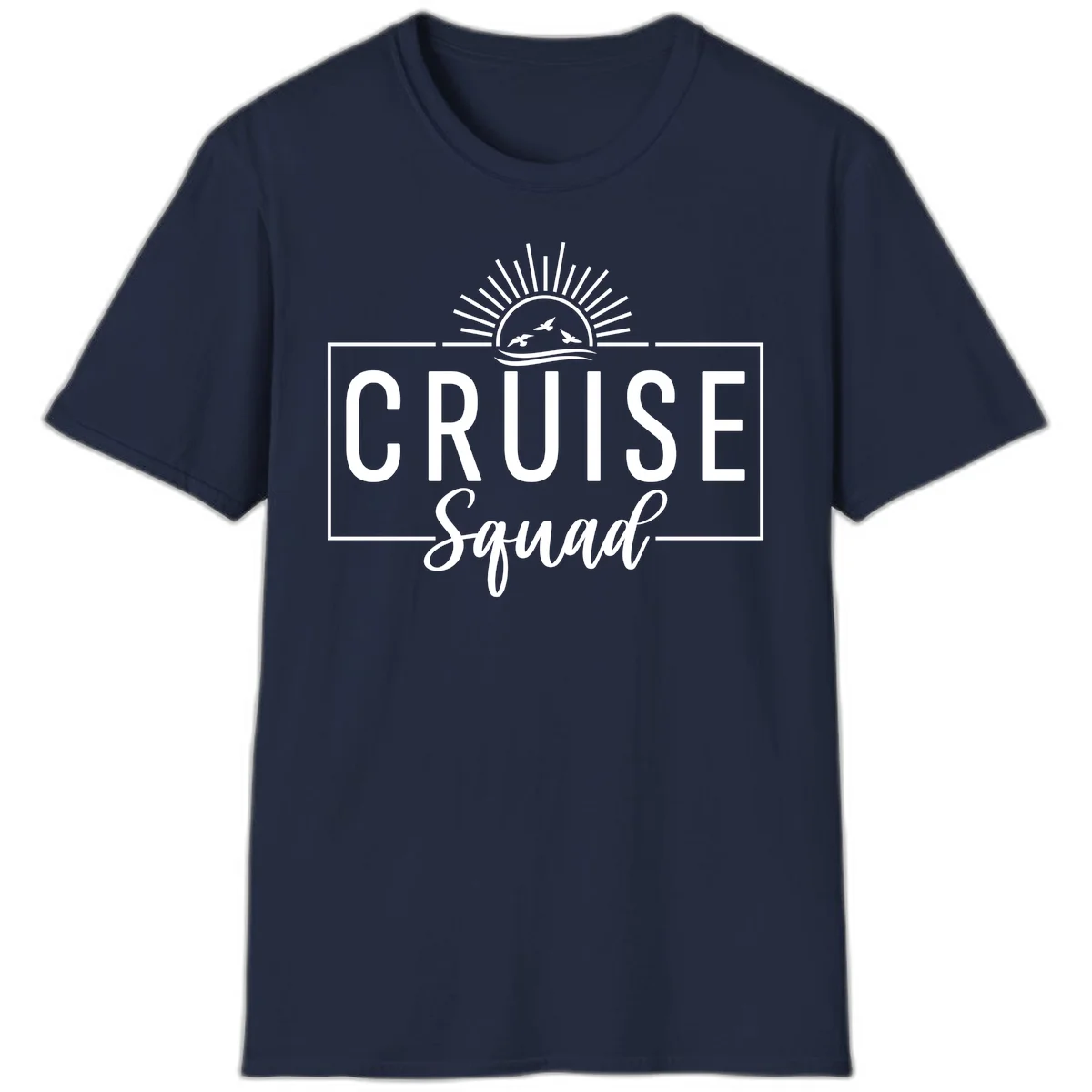 Cruise Squad Sunrise T-Shirt in Navy
