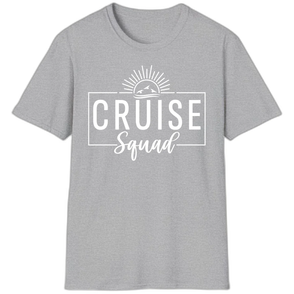 Cruise Squad Sunrise T-Shirt in Sport Grey