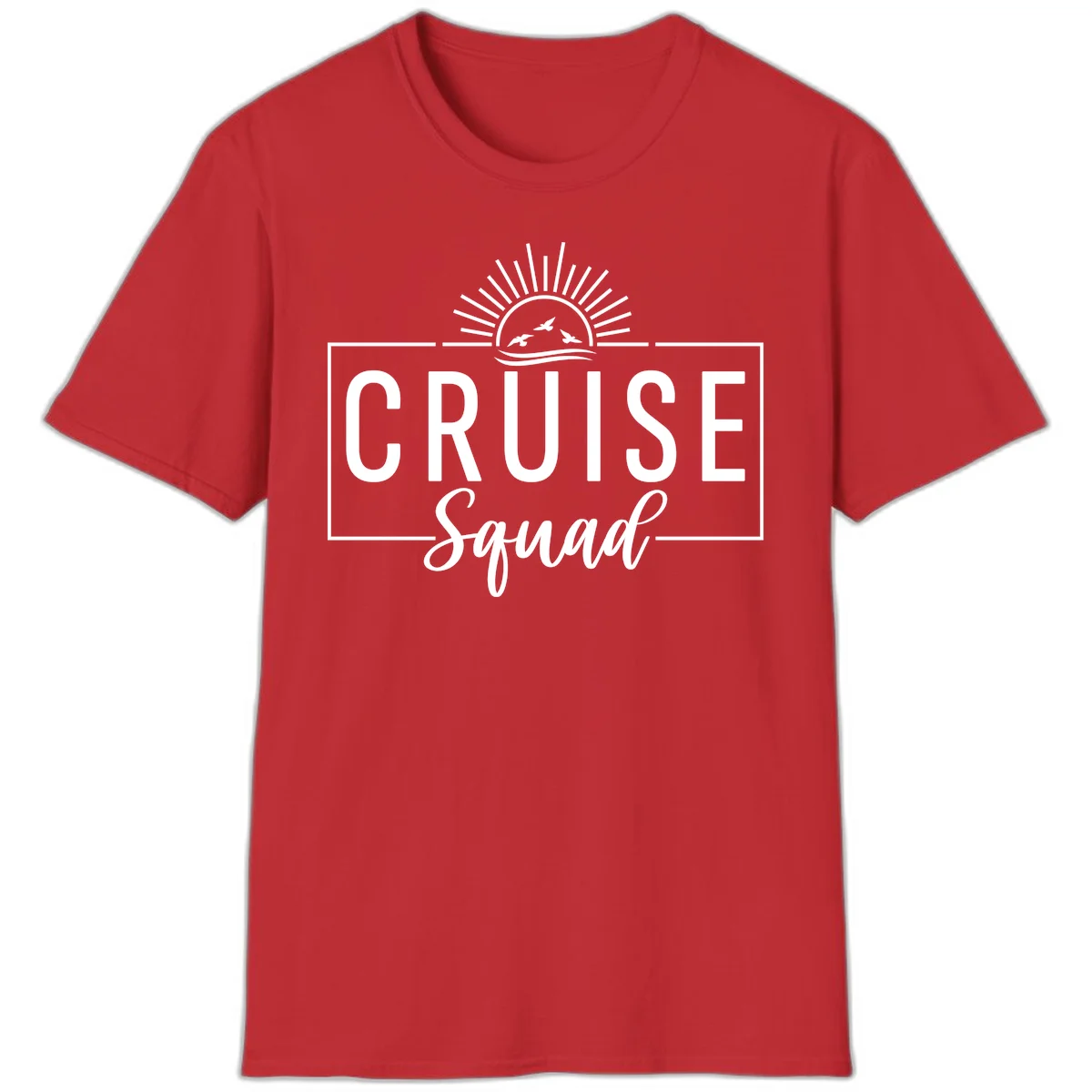 Cruise Squad Sunrise T-Shirt in Red