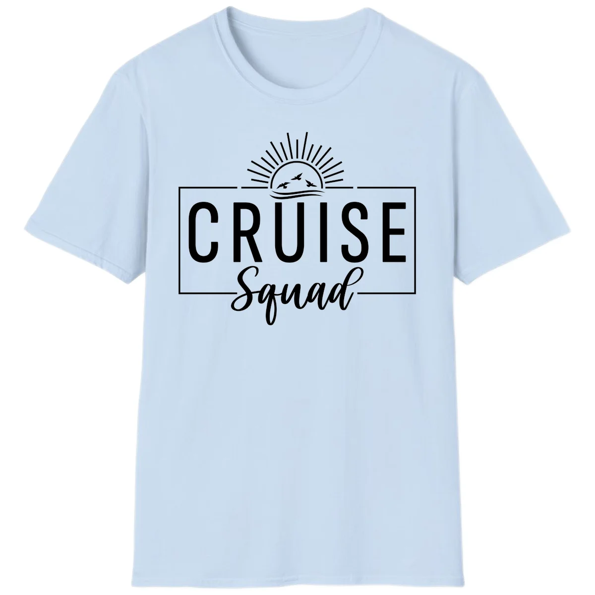 Cruise Squad Sunrise T-Shirt in Light Blue