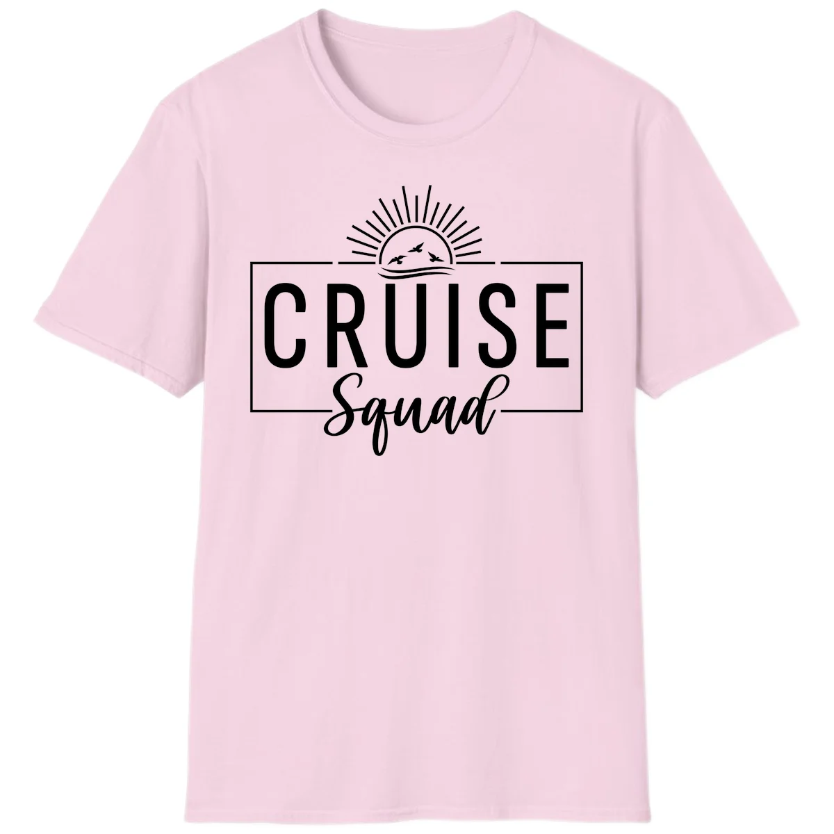 Cruise Squad Sunrise T-Shirt in Light Pink