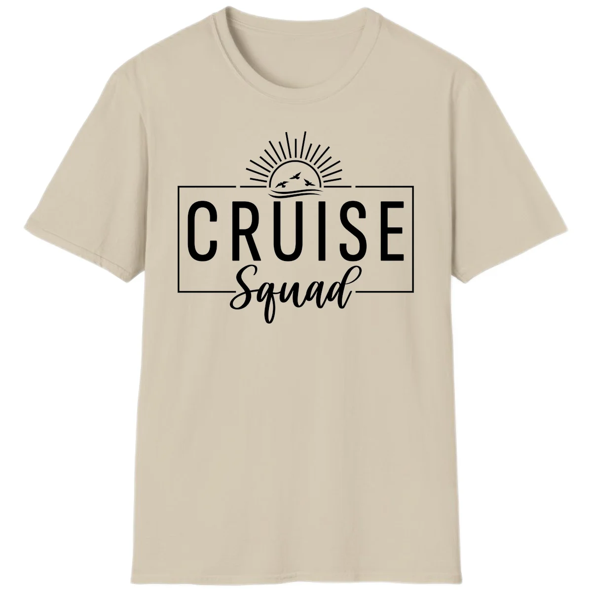 Cruise Squad Sunrise T-Shirt in Sand