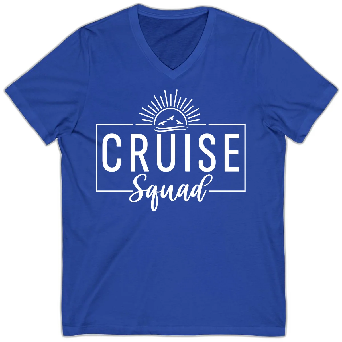 Cruise Squad Sunrise V-Neck in True Royal