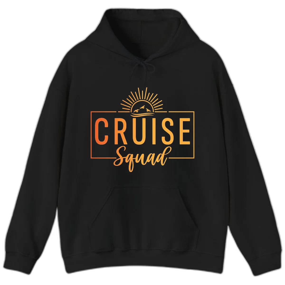 Cruise Squad Sunrise Hoodie in Black