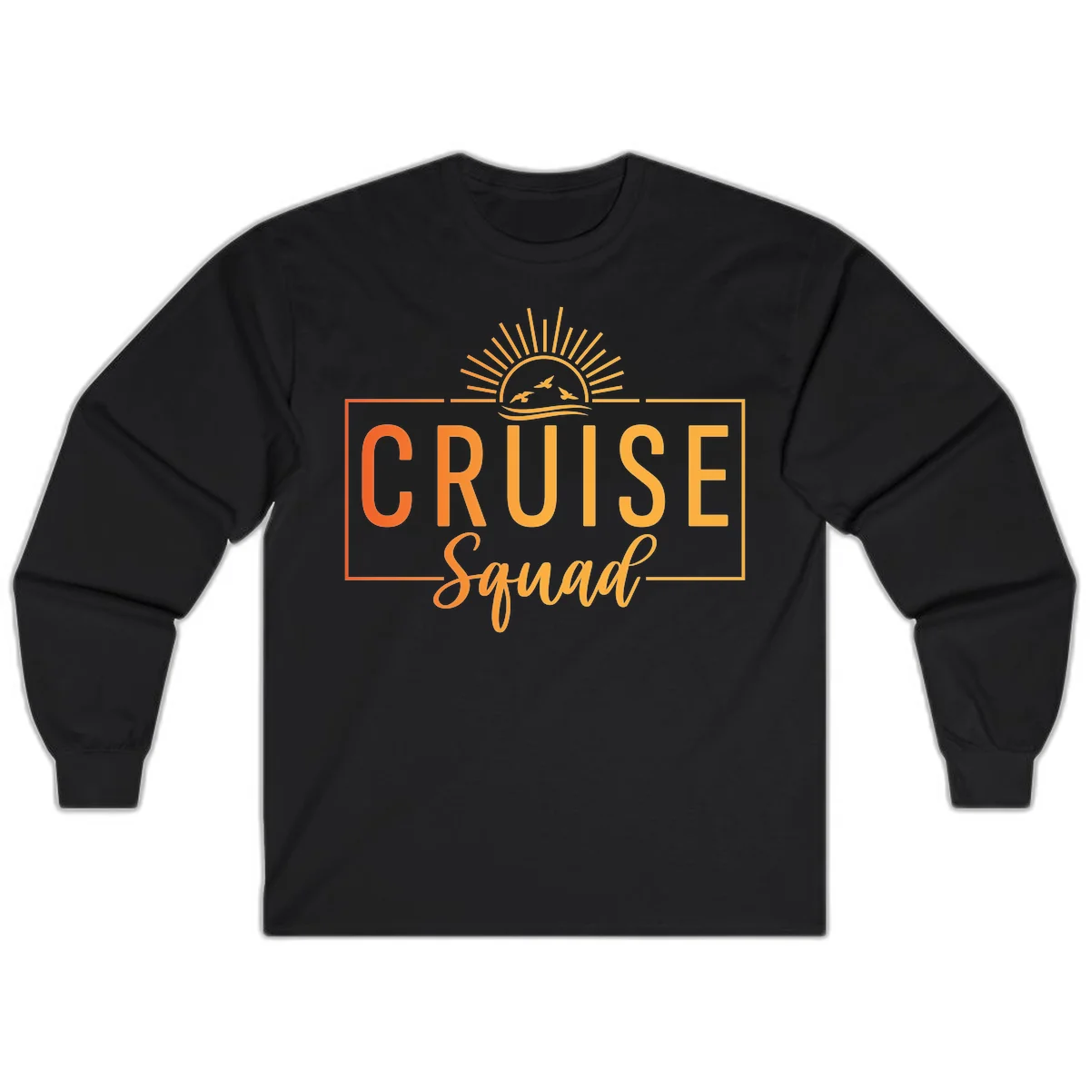 Cruise Squad Sunrise Long Sleeve in Black