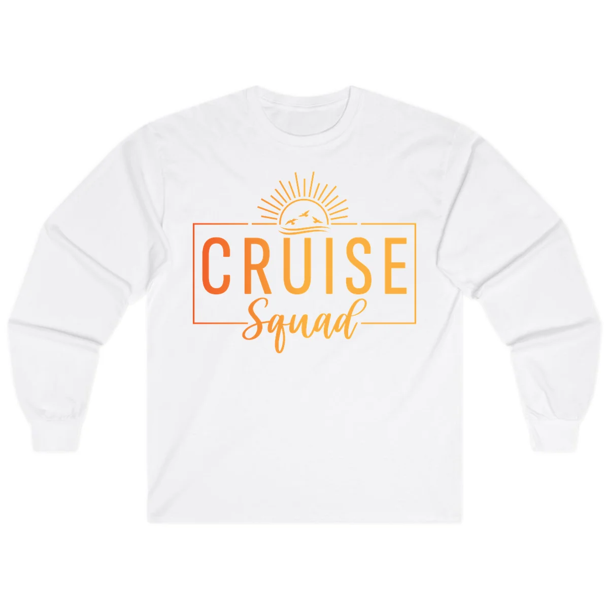 Cruise Squad Sunrise Long Sleeve in White