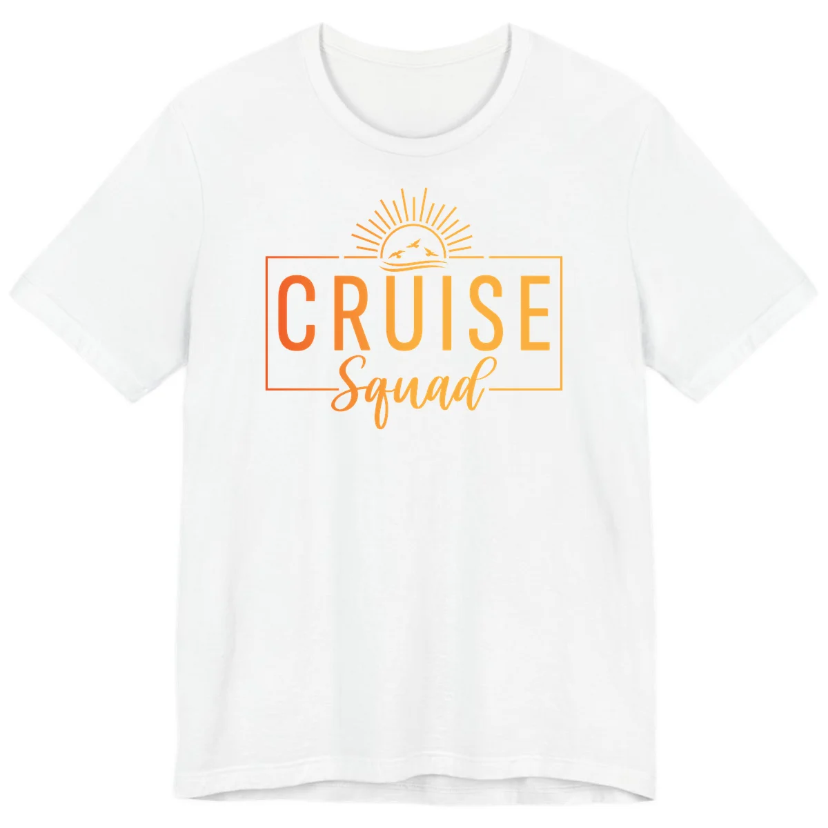 Cruise Squad Sunrise Premium T-Shirt in White