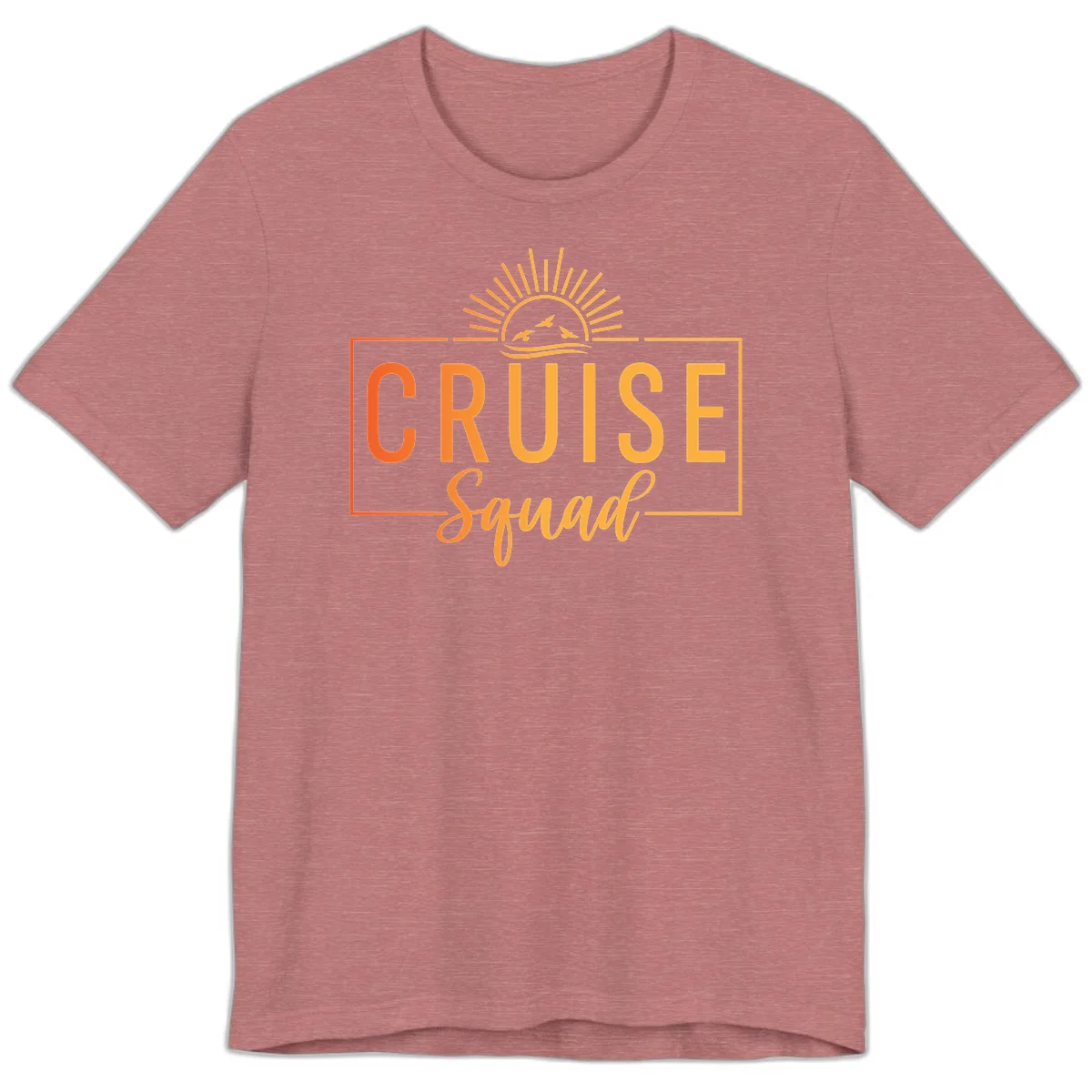 Cruise Squad Sunrise Premium T-Shirt in Heather Mauve