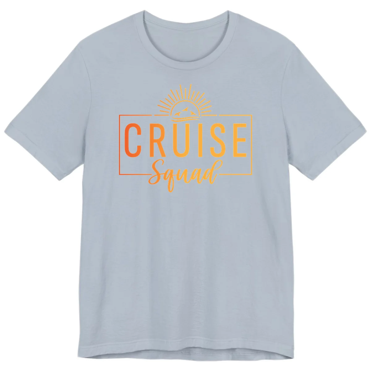 Cruise Squad Sunrise Premium T-Shirt in Light Blue