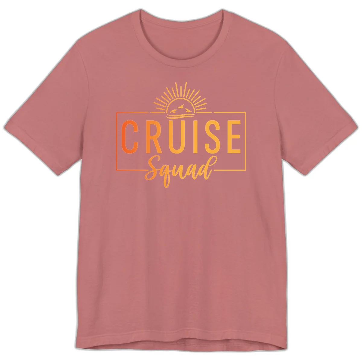 Cruise Squad Sunrise Premium T-Shirt in Mauve