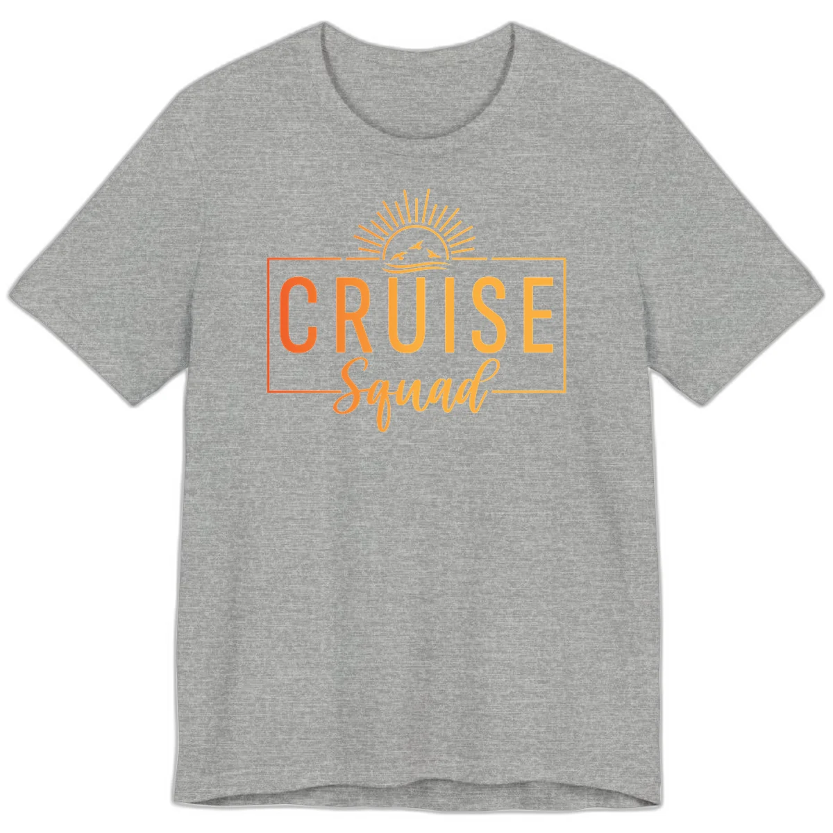 Cruise Squad Sunrise Premium T-Shirt in Athletic Heather