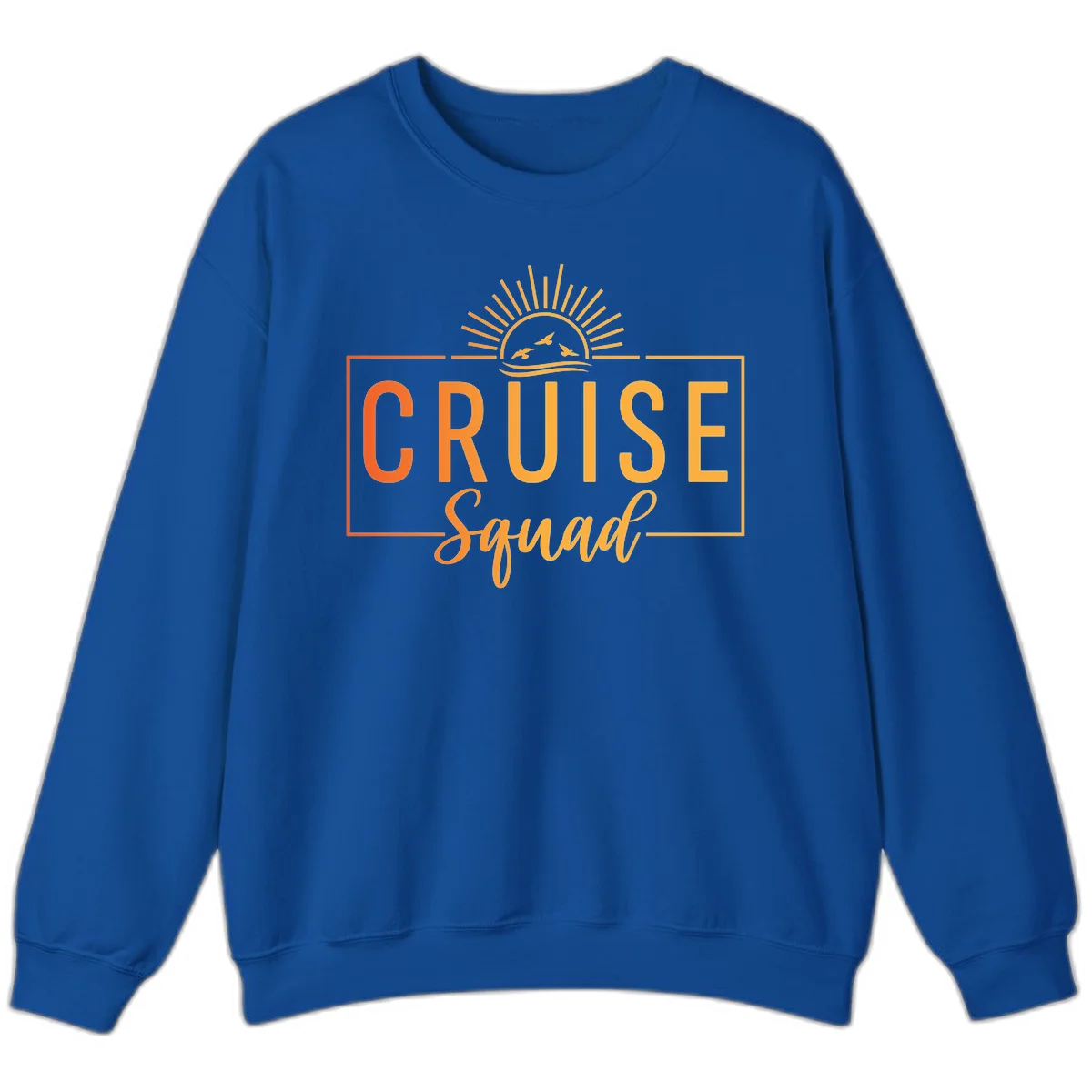 Cruise Squad Sunrise Crewneck Sweatshirt in Royal