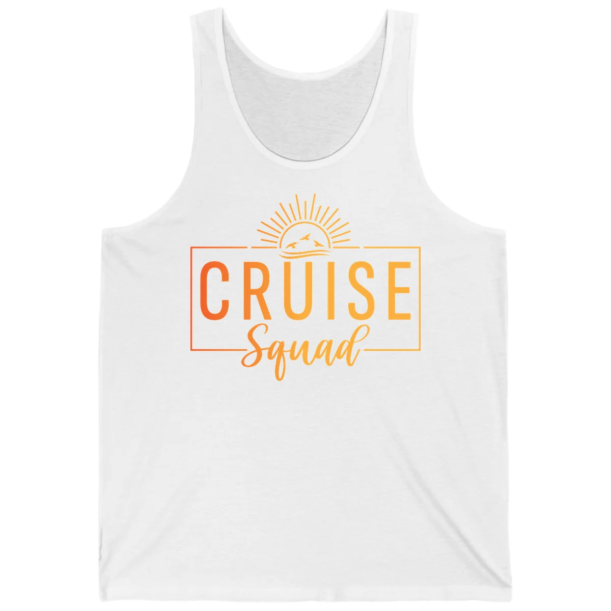 Cruise Squad Sunrise Tank Top in White