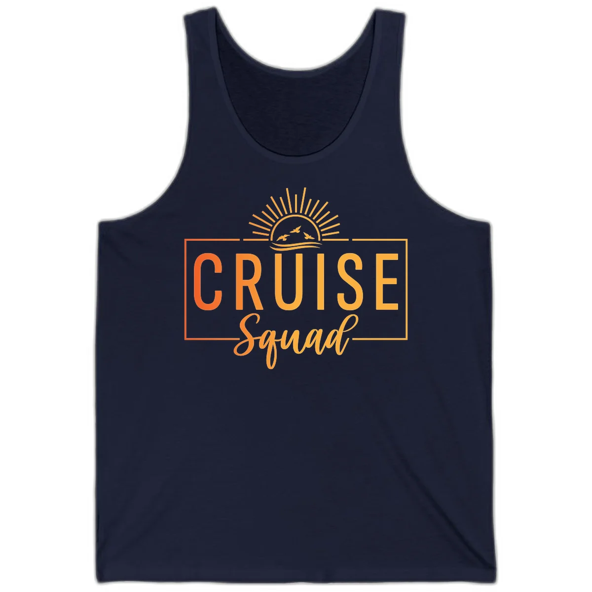 Cruise Squad Sunrise Tank Top in Navy