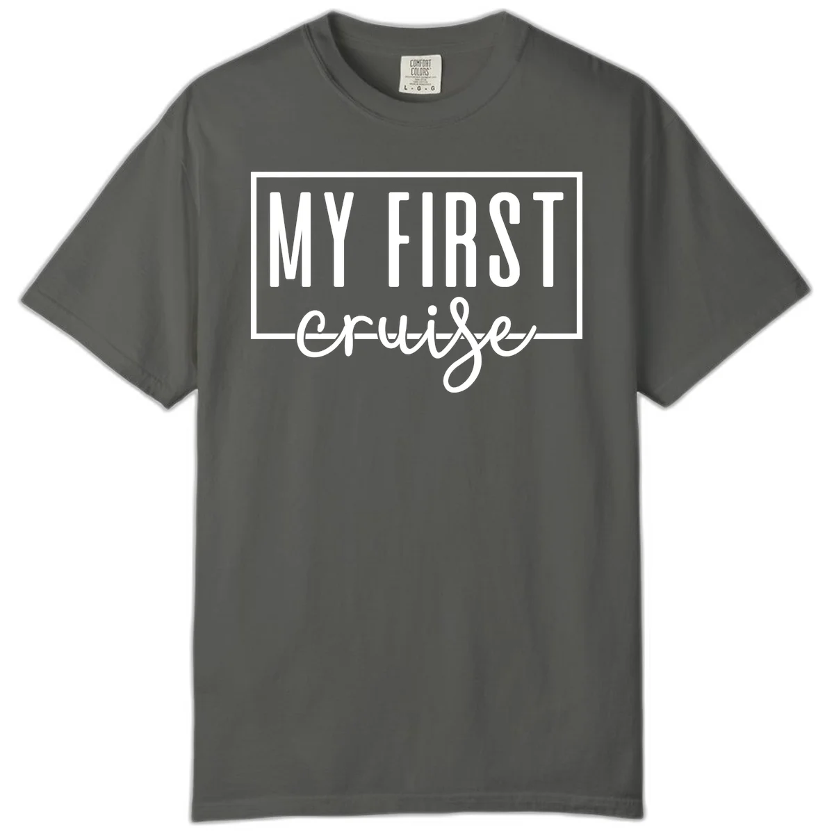 My First Cruise Comfort Color T-Shirt in Pepper