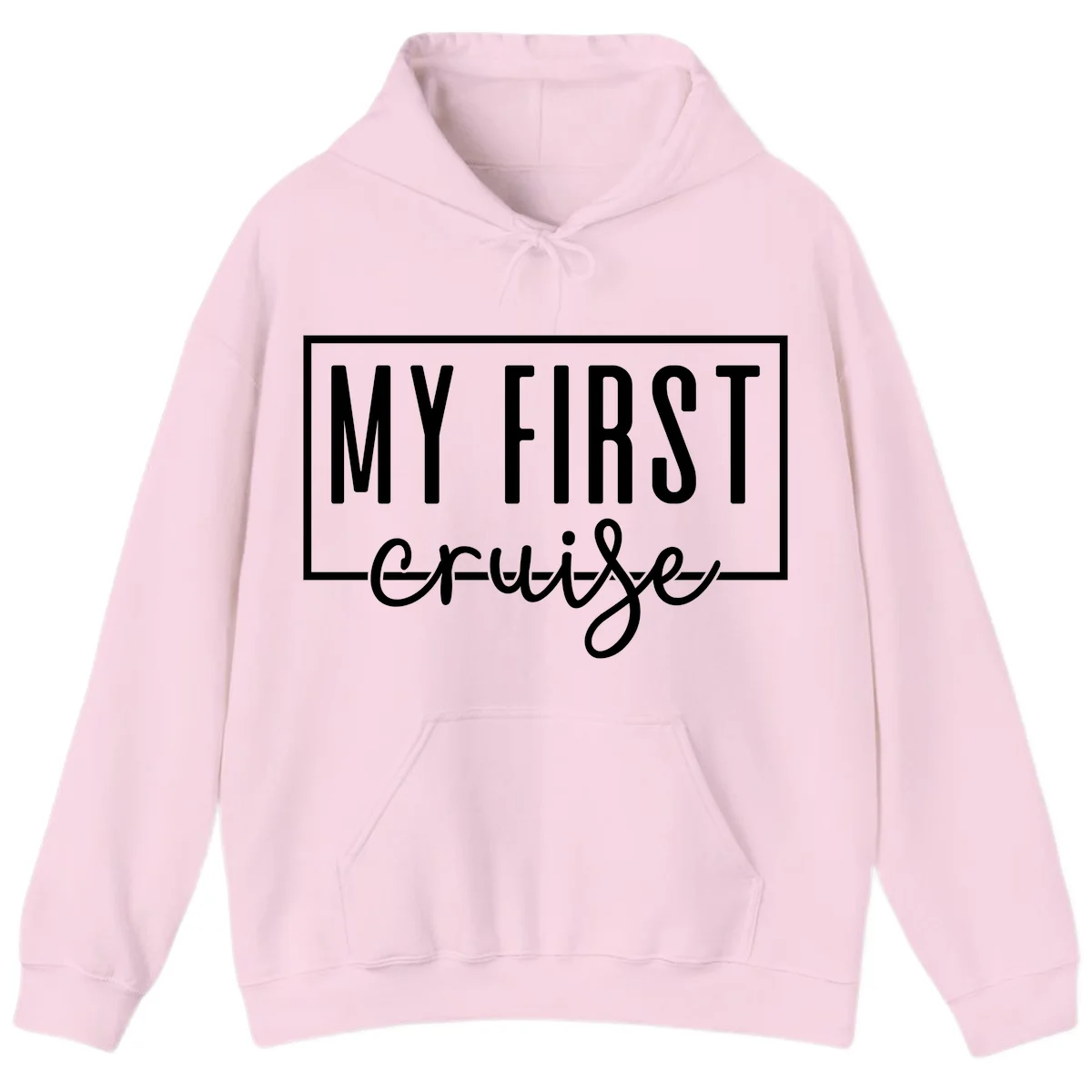 My First Cruise Hoodie in Light Pink