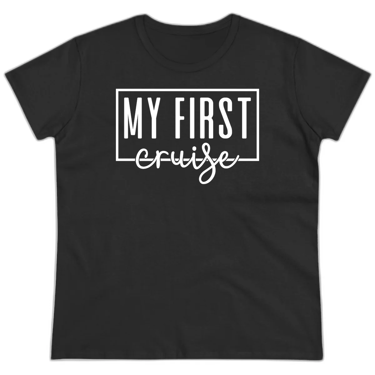 My First Cruise Ladies Tee in Black