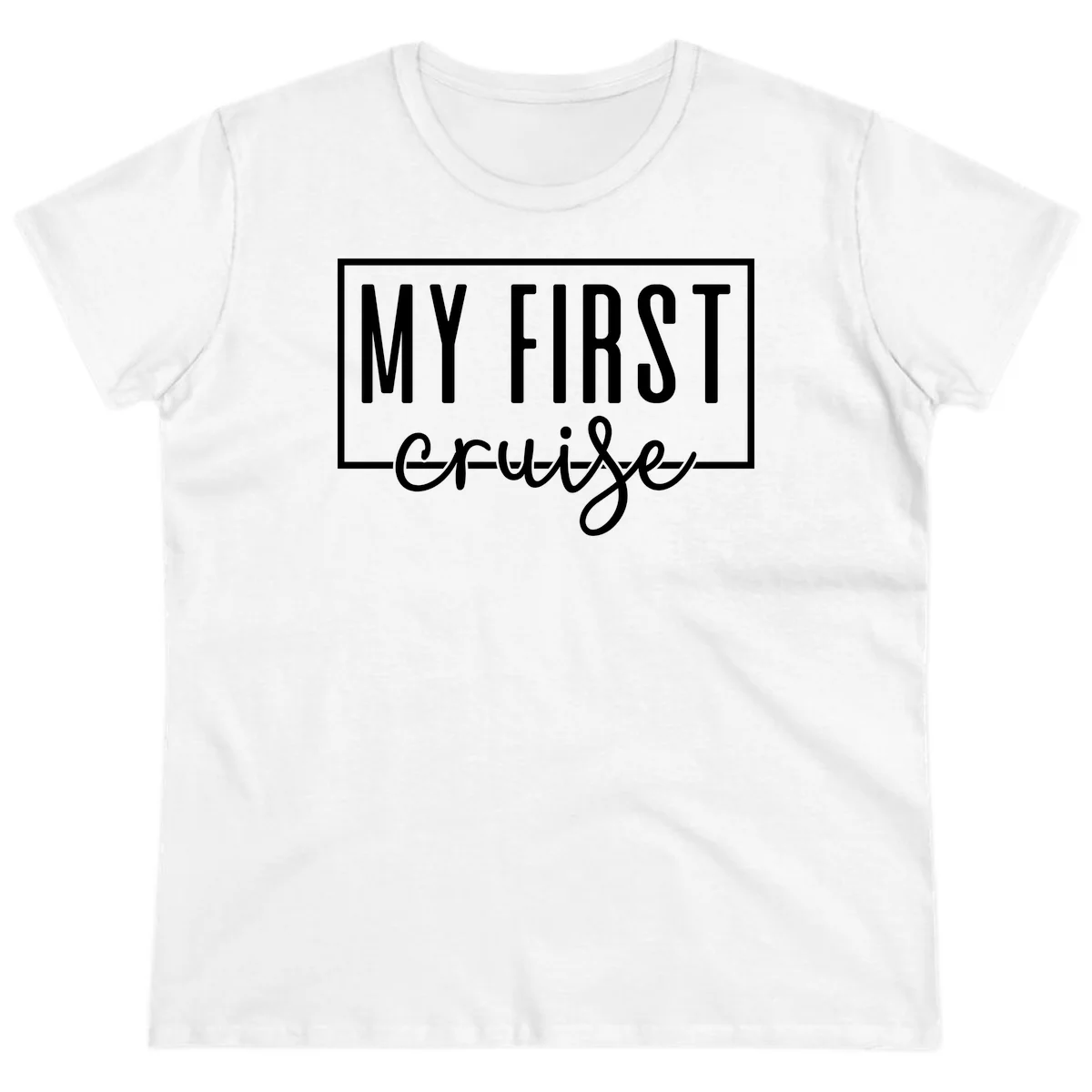 My First Cruise Ladies Tee in White