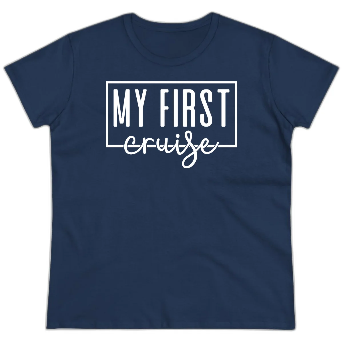My First Cruise Ladies Tee in Navy