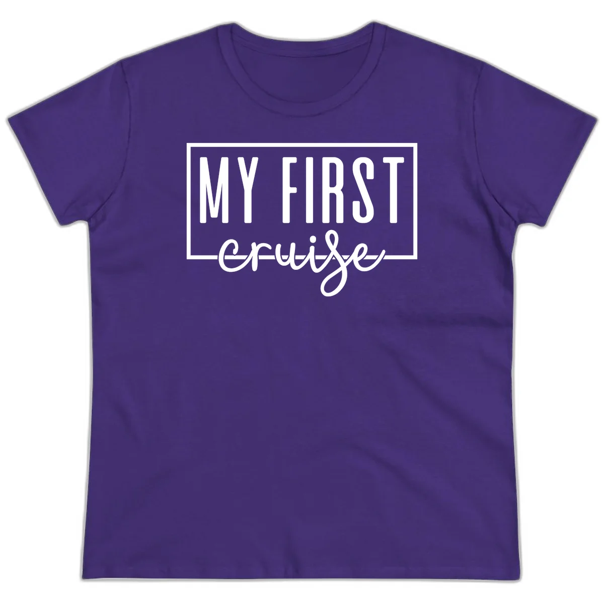 My First Cruise Ladies Tee in Purple